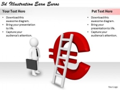 Business Strategy Innovation 3d Illustration Earn Euros Concepts Business Strategy Innovation 3d Illustration Earn Euros Concepts