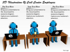 Business Strategy Innovation 3d Illustration Of Call Center Employees Basic Concepts Business Strategy Innovation 3d Illustration Of Call Center Employees Basic Concepts
