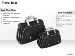 Business Strategy Model Travel Bags Icons Business Strategy Model Travel Bags Icons