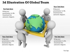 Business Strategy Plan Template 3d Illustration Of Global Team Character Models Business Strategy Plan Template 3d Illustration Of Global Team Character Models