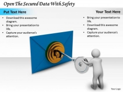 Business Strategy Plan Template Open The Secured Data With Safety Concept Statement