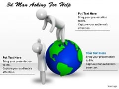 Business Strategy Process 3d Man Asking For Help Adaptable Concepts Business Strategy Process 3d Man Asking For Help Adaptable Concepts