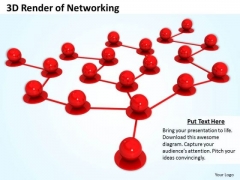 Business Strategy Process 3d Render Of Networking Icons Images