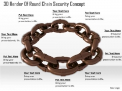 Business Strategy Process 3d Render Of Round Chain Security Concept Icons Images Business Strategy Process 3d Render Of Round Chain Security Concept Icons Images