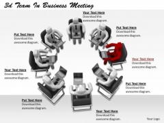 Business Strategy Process 3d Team Meeting Characters Business Strategy Process 3d Team Meeting Characters