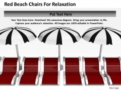 Business Strategy Red Beach Chairs For Relaxation Images Business Strategy Red Beach Chairs For Relaxation Images