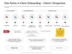 CDD Process Pain Points In Client Onboarding Clients Perspective Mockup PDF