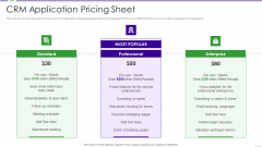 CRM Investor Fundraising Pitch Deck CRM Application Pricing Sheet Ppt PowerPoint Presentation Gallery Slide Portrait PDF CRM Investor Fundraising Pitch Deck CRM Application Pricing Sheet Ppt PowerPoint Presentation Gallery Slide Portrait PDF
