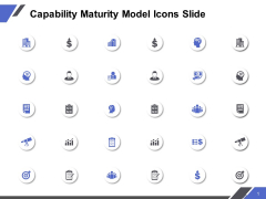 Capability Maturity Model Icons Slide Ppt PowerPoint Presentation Icon Design Ideas