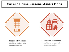 Car And House Personal Assets Icons Ppt PowerPoint Presentation File Designs PDF