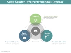 Career Selection Powerpoint Presentation Templates