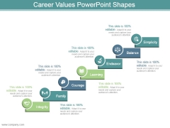Career Values Powerpoint Shapes