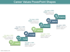 Career Values Powerpoint Shapes Career Values Powerpoint Shapes