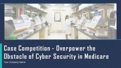 Case Competition Overpower The Obstacle Of Cyber Security In Medicare Ppt PowerPoint Presentation Complete Deck With Slides Case Competition Overpower The Obstacle Of Cyber Security In Medicare Ppt PowerPoint Presentation Complete Deck With Slides