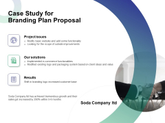 Case Study For Branding Plan Proposal Ppt File Information PDF