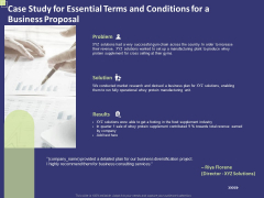 Case Study For Essential Terms And Conditions For A Business Proposal Ppt PowerPoint Presentation Show Example File PDF Case Study For Essential Terms And Conditions For A Business Proposal Ppt PowerPoint Presentation Show Example File PDF