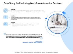 Case Study For Marketing Workflow Automation Services Ppt PowerPoint Presentation Professional Outline PDF