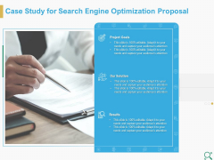 Case Study For Search Engine Optimization Proposal Ppt Infographic Template Outfit PDF