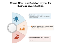 Cause Effect And Solution Layout For Business Diversification Ppt PowerPoint Presentation Pictures Show PDF Cause Effect And Solution Layout For Business Diversification Ppt PowerPoint Presentation Pictures Show PDF
