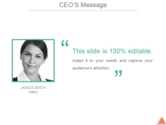 Ceos Message Template 1 Ppt PowerPoint Presentation Influencers Ceos Message Template 1 Ppt PowerPoint Presentation Influencers