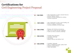 Certifications For Civil Engineering Project Proposal Ppt Layouts Slide Download PDF Certifications For Civil Engineering Project Proposal Ppt Layouts Slide Download PDF