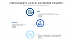 Challenges And Goals Of Leadership In Business Ppt PowerPoint Presentation Gallery Topics PDF Challenges And Goals Of Leadership In Business Ppt PowerPoint Presentation Gallery Topics PDF
