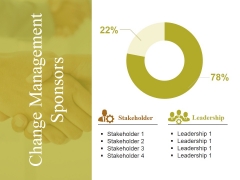 Change Management Sponsors Ppt PowerPoint Presentation Show Sample Change Management Sponsors Ppt PowerPoint Presentation Show Sample