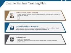 Channel Partner Training Plan Ppt PowerPoint Presentation Portfolio Graphic Images