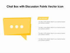 Chat Box With Discussion Points Vector Icon Ppt PowerPoint Presentation Gallery Graphics PDF