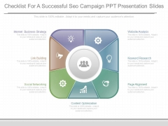 Checklist For A Successful Seo Campaign Ppt Presentation Slides Checklist For A Successful Seo Campaign Ppt Presentation Slides