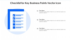 Checklist For Key Business Points Vector Icon Ppt Images PDF