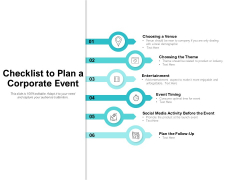 Checklist To Plan A Corporate Event Ppt PowerPoint Presentation Outline Files Checklist To Plan A Corporate Event Ppt PowerPoint Presentation Outline Files