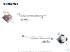 Cinematography Project Proposal Testimonials Ppt Gallery Model PDF Cinematography Project Proposal Testimonials Ppt Gallery Model PDF