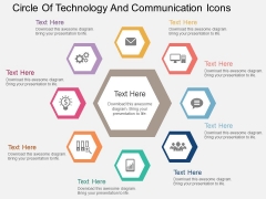 Circle Of Technology And Communication Icons Powerpoint Template Circle Of Technology And Communication Icons Powerpoint Template
