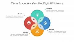 Circle Procedure Visual For Digital Efficiency Ppt Model Show PDF