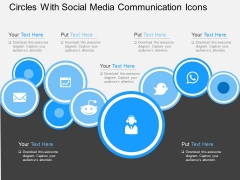 Circles With Social Media Communication Icons Powerpoint Templates Circles With Social Media Communication Icons Powerpoint Templates