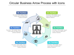 Circular Business Arrow Process With Icons Ppt PowerPoint Presentation Icon Example PDF Circular Business Arrow Process With Icons Ppt PowerPoint Presentation Icon Example PDF