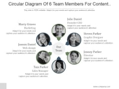 Circular Diagram Of 6 Team Members For Content Marketing Ppt PowerPoint Presentation Designs Download Circular Diagram Of 6 Team Members For Content Marketing Ppt PowerPoint Presentation Designs Download
