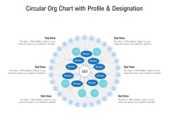 Circular Org Chart With Profile And Designation Ppt PowerPoint Presentation Slides