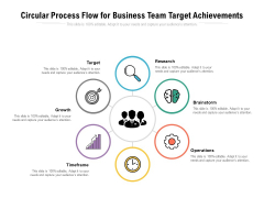 Circular Process Flow For Business Team Target Achievements Ppt PowerPoint Presentation Picture PDF