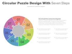 Circular Puzzle Design With Seven Steps Powerpoint Slides Circular Puzzle Design With Seven Steps Powerpoint Slides