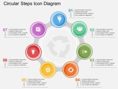 Circular Steps Icon Diagram Powerpoint Template Circular Steps Icon Diagram Powerpoint Template