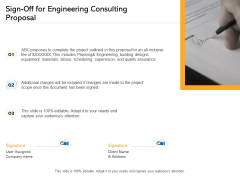 Civil Construction Sign Off For Engineering Consulting Proposal Professional PDF Civil Construction Sign Off For Engineering Consulting Proposal Professional PDF