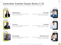 Civil Contractors Construction Customer Success Stories Construction Ppt File Graphics Example PDF