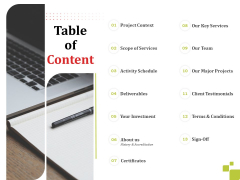 Civil Engineering Construction Proposal Table Of Content Ppt Outline Maker PDF Civil Engineering Construction Proposal Table Of Content Ppt Outline Maker PDF
