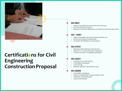 Civil Engineering Consulting Services Certifications For Civil Engineering Construction Proposal Background PDF Civil Engineering Consulting Services Certifications For Civil Engineering Construction Proposal Background PDF