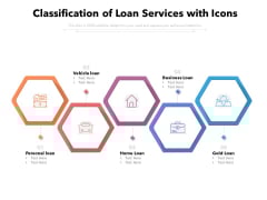 Classification Of Loan Services With Icons Ppt PowerPoint Presentation Icon Guidelines PDF Classification Of Loan Services With Icons Ppt PowerPoint Presentation Icon Guidelines PDF