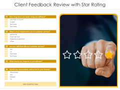 Client Feedback Review With Star Rating Ppt PowerPoint Presentation Background Image PDF Client Feedback Review With Star Rating Ppt PowerPoint Presentation Background Image PDF