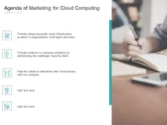 Cloud Based Marketing Agenda Of Marketing For Cloud Computing Organizations Ppt PowerPoint Presentation Show Graphics Example PDF Cloud Based Marketing Agenda Of Marketing For Cloud Computing Organizations Ppt PowerPoint Presentation Show Graphics Example PDF