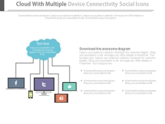 Cloud Computing And Social Networks Powerpoint Template Cloud Computing And Social Networks Powerpoint Template